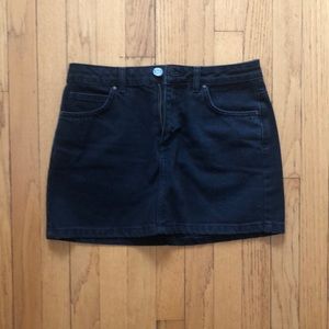 Black BDG jean skirt
